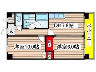 イエローハウス栄の物件間取画像